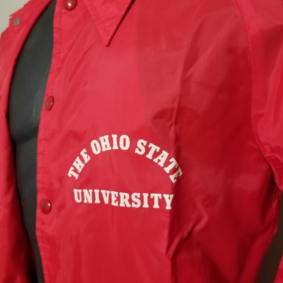 Vintage 60s The Ohio State University Champion Running Man Coach Jacket L/XL? - Picture 3 of 11